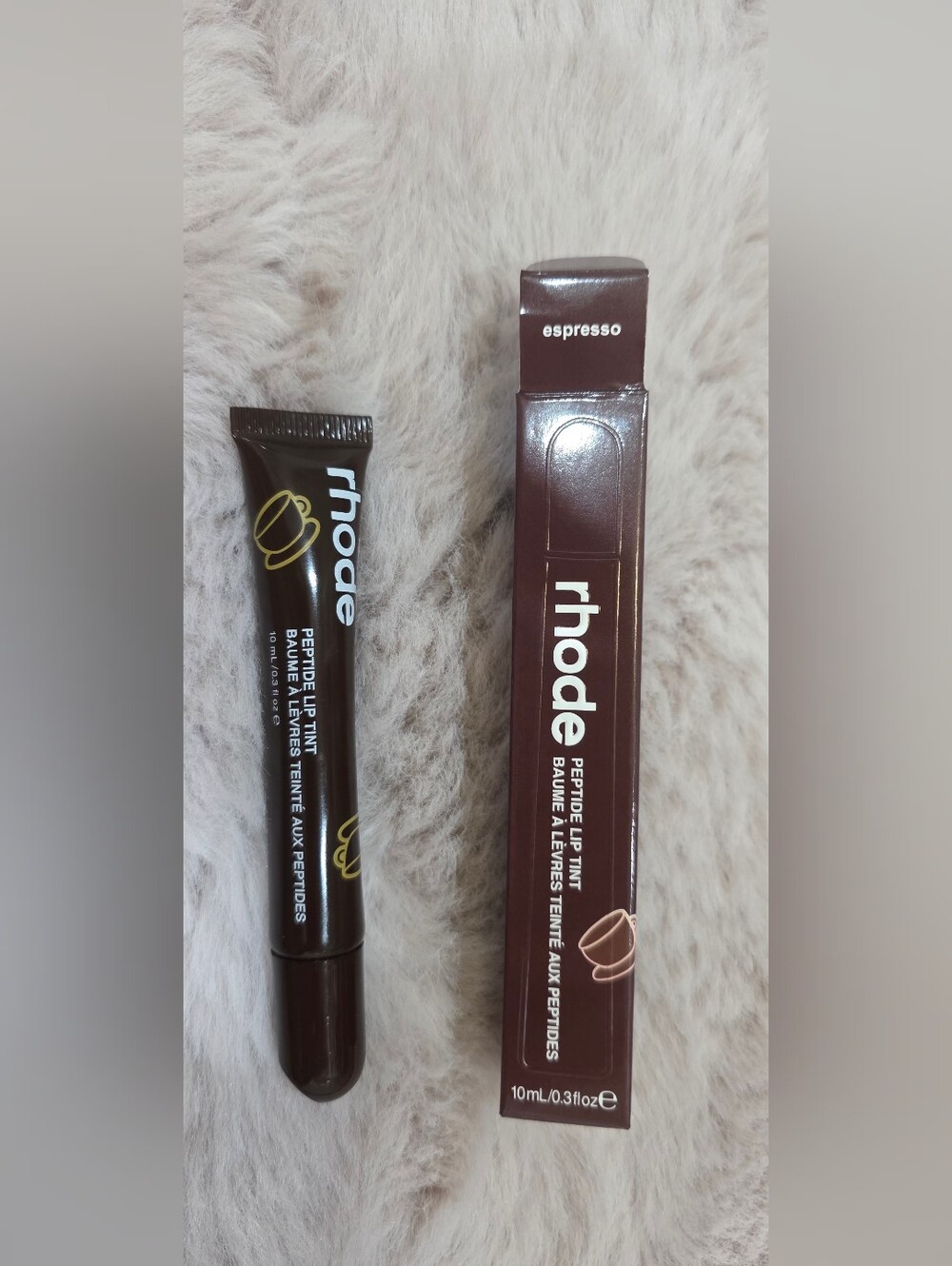 RHODE Peptide Lip Tint — Espresso Brown Limited Holiday Edition Scented 10ml NEW